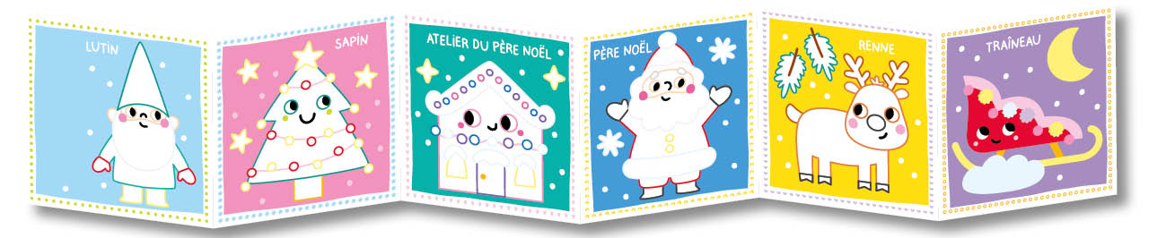 Livre accordéon – Mon pinceau magique – Joyeux Noël