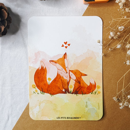 Carte Maman Renard - Les Ptits Bouquinent