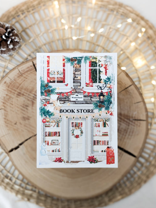 Illustration Bookstore de Noël