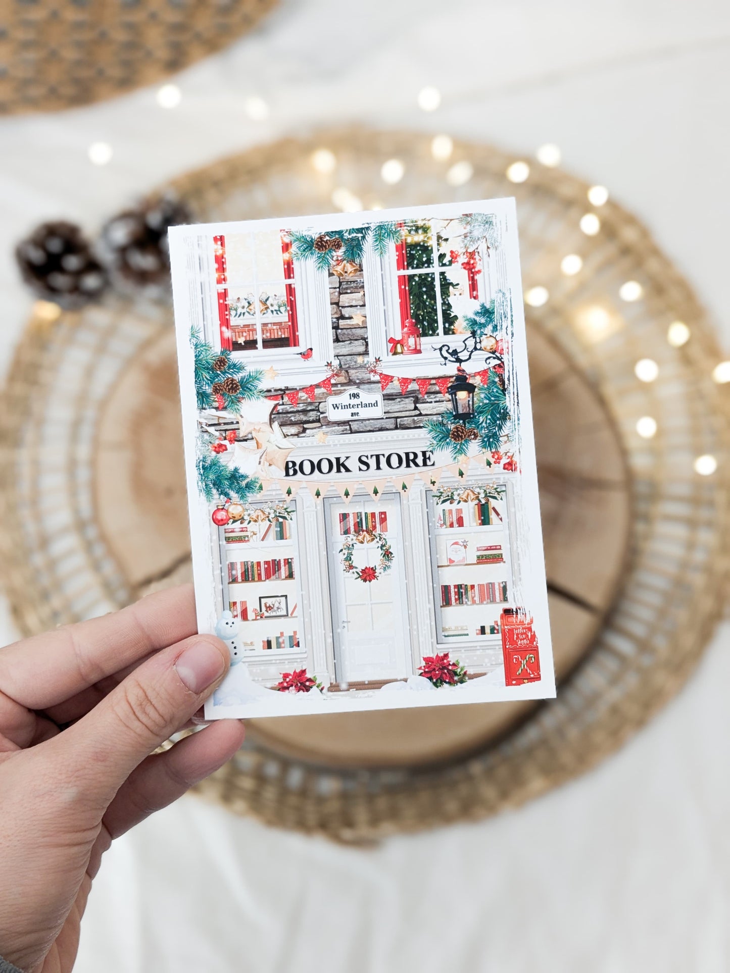 Illustration Bookstore de Noël