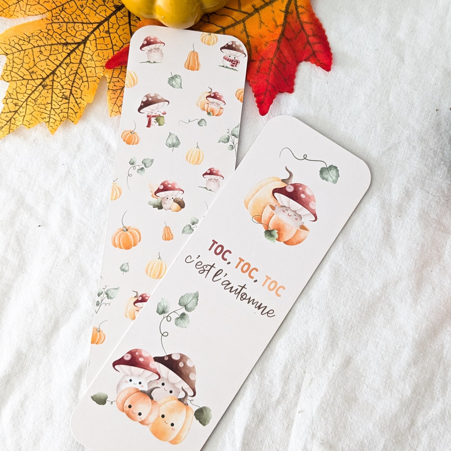 Marque-Page "Toc Toc Toc, c'est l'automne"