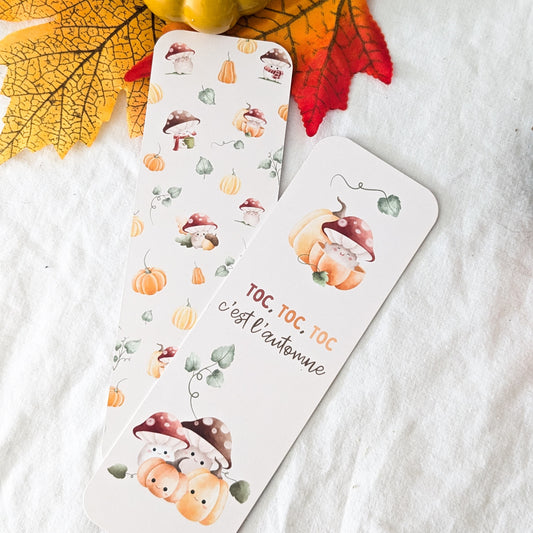 Marque-Page "Toc Toc Toc, c'est l'automne"