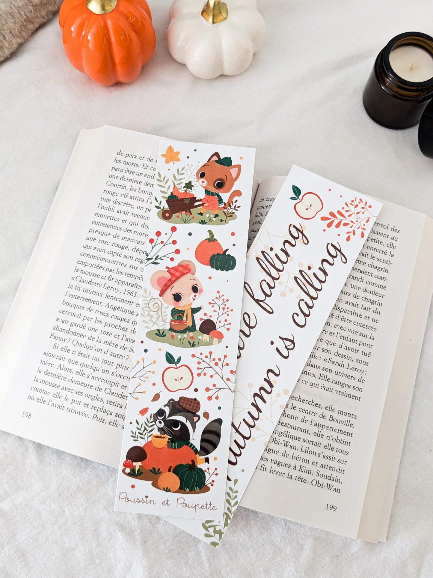 Marque-Pages Sweet Autumn - Poussin et Poupette