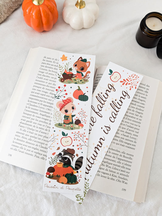 Marque-Pages Sweet Autumn - Poussin et Poupette